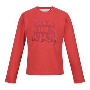 Regatta Childrens/Kids Great Outdoors Lettering Long-Sleeved T-Shirt / Mineral R